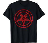 UHYdrf222 Inverted Pentagram with Goat Head Best T-Shirt Black L