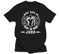 UHYdrf222 Judo T-Shirt for Men and Women Comfortable Anti-Wrinkle Letter T Shirts Black 3XL