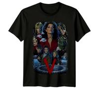 UHYdrf222 V (1984) Movie Poster Inspired T-Shirt Black L