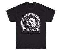 UHYft66AWZ Outpost #31 The Thing Men's Black T-Shirt Black 3XL
