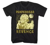 UHYft66AWZ Pumpkinhead Full Moon Demon Men's T Shirt Revenge Monster Evil Horror Movie Black XXL