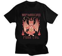 UHYft66AWZ Satan Demon Cotton T Shirts Black 3XL