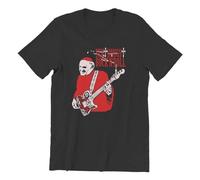 UHYft66AWZ Sex Drugs Rock'n'Roll Pope T-Shirt Black L