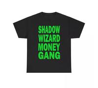 UHYft66AWZ Shadow Wizard Money Gang DJ Smokey T-Shirt Merch We Love Casting Spells Black L