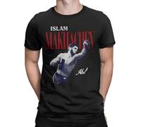 UHYGdrfs225 Graphic Printing Islam Makhachev Retro Bitmap T Shirt