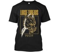 UHYGdrfs225 Hollow Front Loose Threads American Musical Group Logo T Shirt