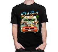 UHYGdrfs225 Japan-Arcade-Racing-Video-Game-Out-Run-T-Shirt-80s-Console-Gaming-Tops-OutRun