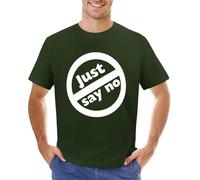 UHYGdrfs225 Just-Say-No-1980-s-Anti-Drug-Nancy-Reagan-T-Shirt-animal-prinfor-boys