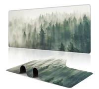 Uiaoiais Tapis de souris de jeu étendu avec bords cousus et base antidérapante pour clavier de bureau, ordinateur portable - 80 x 40 cm