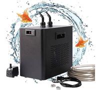 UIBAO 160L/300L/500L Refroidisseur d'eau D'aquarium,Thermostat D'aquarium,Fish Tank Chiller Refroidisseur De Réservoir Poisson,pour Culture Hydroponique d'eau Salée/d'eau Douce 160L