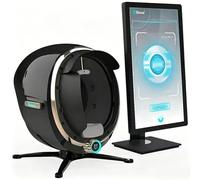 UIBAO Appareil d'Analyse de Peau 3D Professionnel, Scanner Facial IA 36/38MP HD, 8 Analyses Spectrales, Évaluation Complète État Cutané pour Clinique Esthétique et Spa Black-21.5in