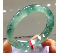 UIBAO Bracelet en Jade Vert Naturel Bracelet en Jaspe Bijoux à Breloques à La Mode Accessoires Cadeaux Sculptés à La Main pour Les Femmes,61mm
