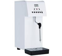 UIBAO Chaudière à Eau à Vapeur Commerciale 2200W,Machine à Mousser Lait à La Vapeur avec Écran LED, Double Sortie,Chauffage Rapide, pour Salons De Thé,Cafés,Hotels,Espresso,Latte,Thé au Lait