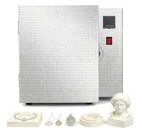 UIBAO Four De Fonderie Professionnel pour Bijoux 1500w, Fours Industriels Chauffage Uniforme 4 Faces, Contrôle Numérique Jusqu’à 800°c, pour Fusion De Métal, Argile Et émail Dentaire