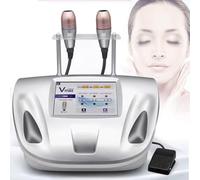 UIBAO Machine de Beauté Faciale Hifu avec 2 Poignées,Dispositif Sculpté Radar,Lifting Professionnel,Anti-Rides,Raffermissement Peau,Intensité Réglable,Usage Salon et Domestique