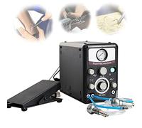 UIBAO Machine De Gravure De Bijoux Pneumatique,Graveur De Bijoux à Impact à Double Extrémité,400-8000prm Outil De Gravure De Commande De Pédale De Pieds pour L'artisanat,220V