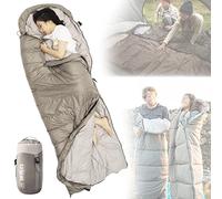 UIBAO Sac de Couchage Température extrême -8-10°C Sac de Couchage Grand Froid,3-4 Saisons Sac de Couchage Hiver Léger Convient pour l'extérieur,Camping,Voyages,pour Adultes,Enfants,600gDownFilling
