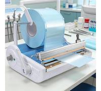 UIBAO Scelleuse Automatique Médicale & Dentaire, Machine à Sceller Thermique à Température Réglable, Vitesses Température,Largeur Maximale 250mm,avec 200 m de sachets de scellage