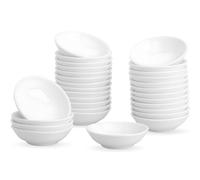 UIBFCWN 30 Pièces Bols à Sauce en Céramique, 35ml Bols à Tapas Et Sauces, Coupelle Aperitif, Petit Bols à Sauce, pour Apéritif, Sauce Soja, Ketchup, Épices, 7,6 x 2cm