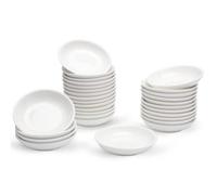 UIBFCWN Bols à Sauce en Porcelaine, Bols à Tapas et Sauces, 88ml Coupelle Aperitif, Petits Bols de Service pour Apéritif, Sauce Soja, Ketchup, Épices, Va au Four à Micro-Ondes, Ensemble de 30