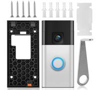 UICCVOKK Ring Doorbell Mount No Drill for New Battery Video Doorbell (version 2024), support de sonnette adhésif avec tampon adhésif, support de sonnette de porte, accessoires pour maisons