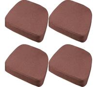 UICMNSI Lot de 2 4 Forme en U Galette de Chaise avec Attaches - Coussin de Siège d'assise Antidérapant for Chaise de Jardin, Chaise de Salle à Manger ou Chaise de Bureau(1,4pcs:45x42cm/18x16.5in)