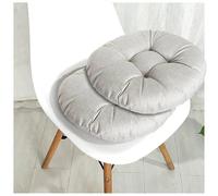 UICMNSI Lot de 2 Coussins de Chaise lavables - 40x40, 45x45, 50x50cm - Ronds - for l'intérieur et l'extérieur - Rembourrage épais(16,45cm/18in)