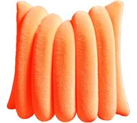 UICMNSI Lot de 2 Housses de Coussin 40/45cm en Peluche en Fausse Fourrure Décorative Douce à Rayures Moelleuses for Coussin de Chambre à Coucher de Canapé(G,2PCS: 61x61cm/24x24in)