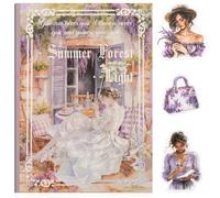 Uideyvi Lot de 20 feuilles d'autocollants sur le thème de l'été, fournitures de scrapbooking pour journal indésirable, autocollants en PET (TZ-001-006)