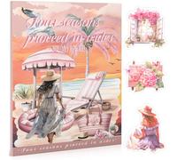 Uideyvi Lot de 20 feuilles d'autocollants sur le thème de l'été, fournitures de scrapbooking pour journal indésirable, autocollants d'éphémères pré-découpés (TZ-006-001)