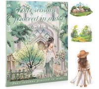 Uideyvi Lot de 20 feuilles d'autocollants sur le thème du printemps, fournitures de scrapbooking pour journal indésirable, autocollants d'éphémères pré-découpés (TZ-006-004)