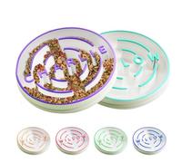 UIDMEN Gamelles personnalisées pour chien à alimentation lente, mangeoire puzzle pour animaux de compagnie, plats labyrinthe pour toutes races d'animaux de compagnie, bol d'alimentation lente