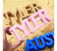 UIDMEN Personalized Name Sand Toys, Custom Name 3D Printed Beach Tool, Summer Outdoor Beach Toys, Birthday Gifts for Kids, Toddler, Adult, Family, Grandson, Granddaughter