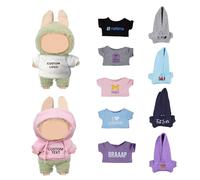 UIDMEN Vêtements personnalisés pour poupée, accessoires de poupée avec texte et logo, accessoires de poupée pour déguisement, jeu et présentation de collectionneur, t-shirt de poupée personnalisé pour