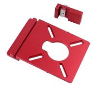 UieoKakeh Adaptateur de Rail de Guidage en Alliage D'Aluminium 1 Ensemble, Support Auxiliaire de Fraisage Droite avec Limiteur Compatible avec la Plupart des Systèmes.