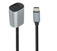 UieoKakeh Adaptateur USB-C Mâle vers TOSLINK en Coque en Aluminium, Prend en Charge la Sortie Audio USB-C, Connecteur TOSLINK, SPDIF PCM Stéréo.