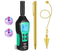 UieoKakeh Boule pour Testeur de Capteur EMF Intérieur Extérieur, Kit D'Équipement de 5 Pièces Comprenant une de Radiesthésie, un Cône Pointu, un Pendule, des Clochettes pour Chat.