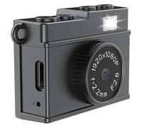 UieoKakeh Caméra Numérique Rétro Compacte HD Portable Mini avec Écran, 1080P Vidéo, Vlogging, Autofocus, Caméra pour Enfants, Noire.