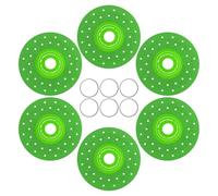 UieoKakeh Disque de Coupe pour Carrelage Compatible avec Meuleuse D'Angle de 4-1/2" - Design D'Arbre de 7/8", pour Porcelaine/Céramique en Verre//Marbre, Pack de 6.