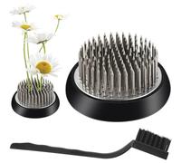 UieoKakeh Ensemble de 2 Pièces de Support pour Tiges de Fleurs, Vases de 2,4 Pouces, Support de Bouquet et Brosse de Nettoyage Multifonction.