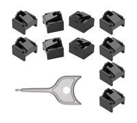 UieoKakeh Lot de 10 Verrous de Sécurité RJ45 avec ouchons Anti-Poussière RJ45 pour Une Protection Renforcée des Données des Commutateurs et Routeurs (Noir).