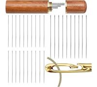 UieoKakeh Machine à Coudre à Enfiler Automatique, Idéale pour la Couture à la Main, Le Bricolage, la Couture et la Réparation, avec Coffret en Bois.