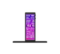 UieoKakeh Moniteur D'Ordinateur 4,58 Pouces Écran Secondaire USB IPS pour Le Suivi de la Température du Châssis, de la Vitesse du Ventilateur, du CPU, du GPU et de la RAM. Noir.