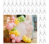 UieoKakeh Pinces à Ressort Transparentes en Plastique de 3,5 Pouces, 30 Pièces, Robustes, Grandes, pour Clips de Voûte de Ballons, pour Kit de Voûte de Ballons.