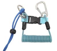 UieoKakeh pour Corde à Ressort Anti-Perte pour Plongée, en Acier Inoxydable pour Lanière de Caméra de Plongée, Corde Enroulée pour Plongée et Escalade en Extérieur.