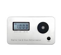 UieoKakeh Réfractomètre pour Pierres Précieuses, Outil D'Identification et de Test de, Indice de Réfraction 1 300-3 000, avec Écran LCD, pour la Joaillerie