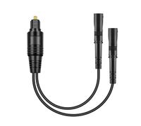 UieoKakeh Séparateur Audio Numérique en Entrée 2 Sorties, Séparateur de Câble Audio Optique Toslink 1 Entrée Mâle 2 Sorties Femelles.
