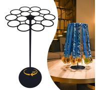 UieoKakeh Support D'Affichage de Médailles Rotatif Wall-Safe pour Plus de 45 Médailles de Course, Base en Métal Robuste, sur Table.