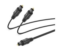 UieoKakeh Système Stéréo Compatible Répartiteur Audio Optique Numérique 1m 1 Entrée 2 Sorties Toslink Fibre Optique 1 Mâle vers 2 Mâles Câble pour Home Cinéma