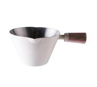 UieoKakeh Tasse à Mesurer en Acier Inoxydable de 90 ML, Tasses à, Pichet à Café et à Lait, Tasse à, Mesure de Cuisine Blanc